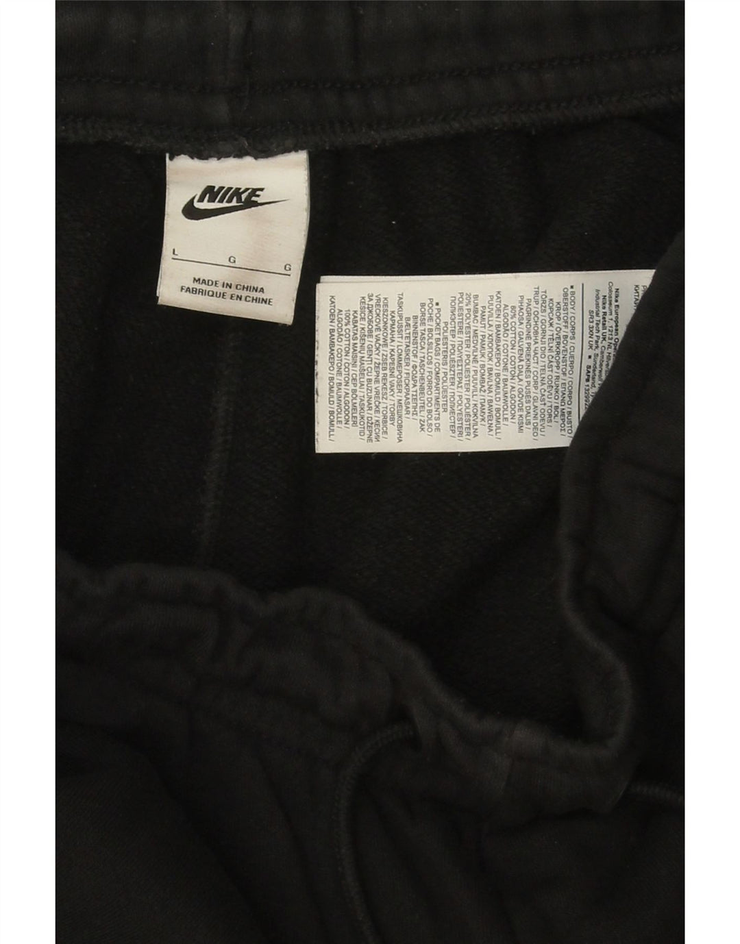 Pantaloni de trening Nike pentru bărbați Crop Pantaloni de jogging, mari, negru, bumbac