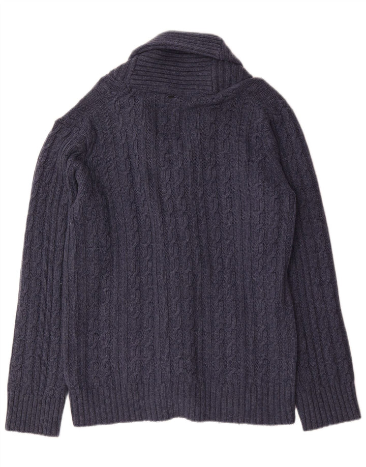 Pulover cardigan pentru bărbați G-Star, lână mare, albastru