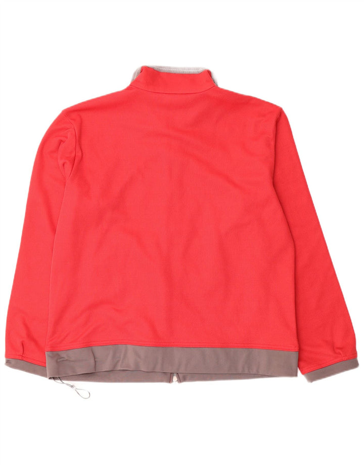 Jachetă de trening supradimensionată pentru femei Diadora UK 10 Small Red Colorblock