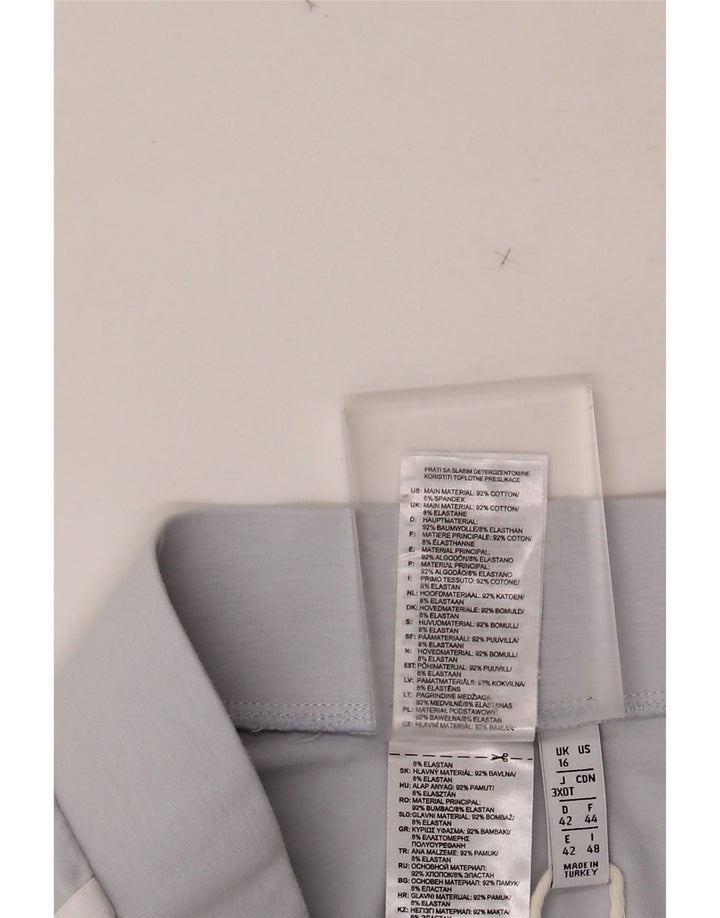 Leggings pentru femei ADIDAS UK 16, mare, albastru, bumbac