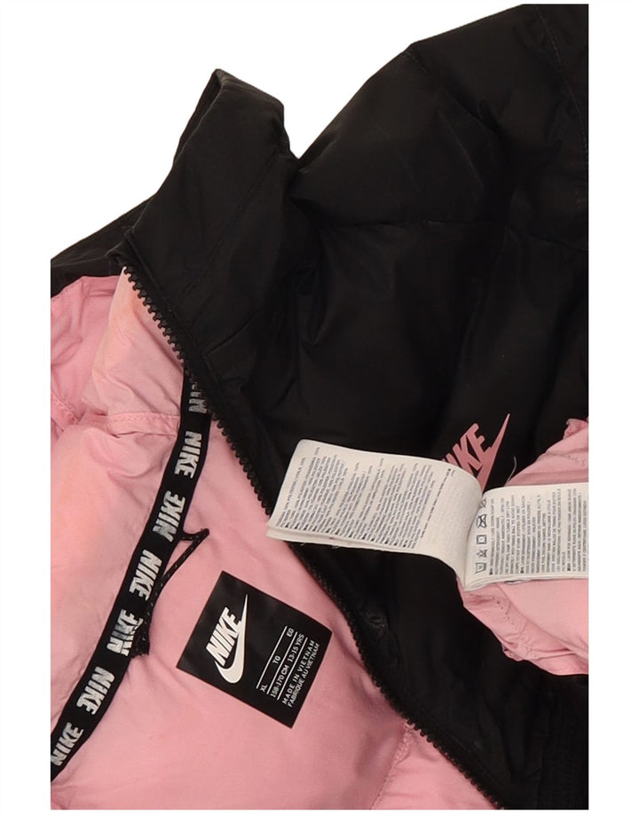 Jachetă căptușită cu glugă Nike pentru fete 13-14 ani XL poliester negru