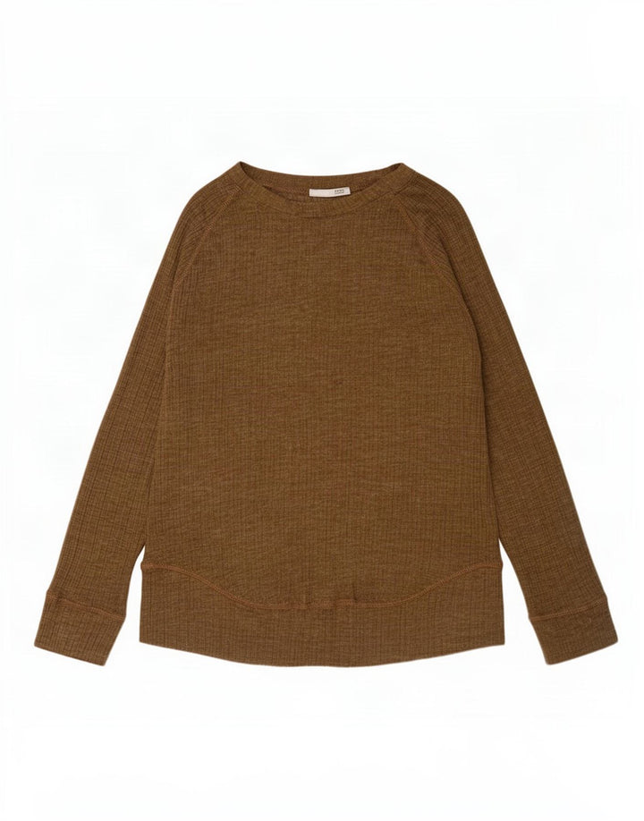 Top pentru femei Zara cu mânecă lungă UK 14 Medium Khaki