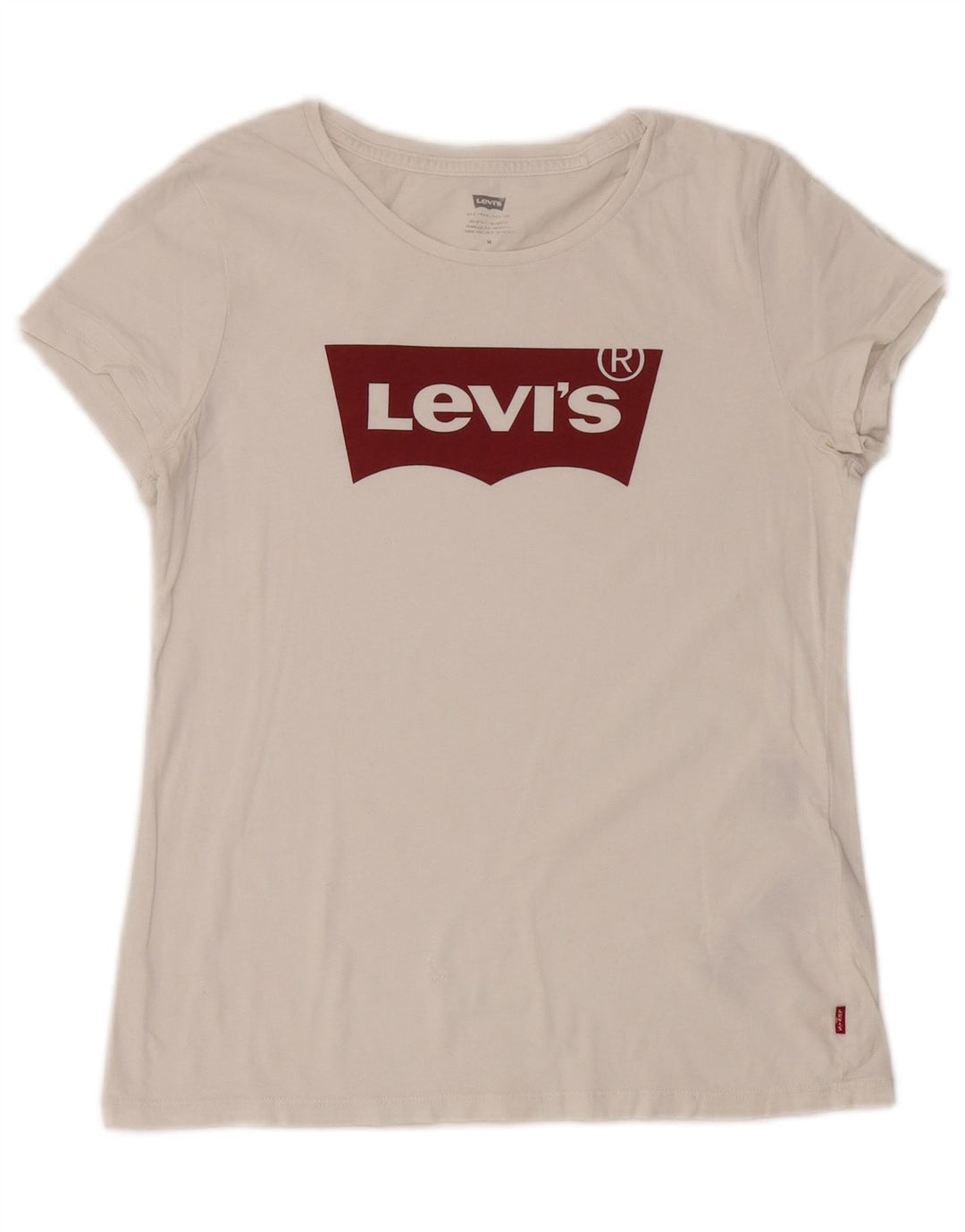 Tricou grafic Levi's pentru femei Top UK 14 Medium White Bumbac