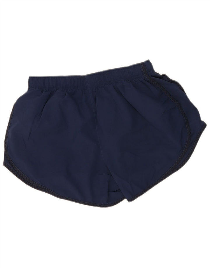 Pantaloni scurți sport Nike Dri Fit pentru femei UK 12 Medium Bleumarin Poliester