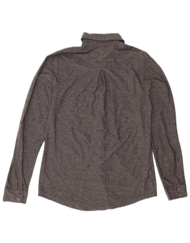Cămașă EDDIE BAUER pentru femei UK 6 XS Poliester cu pături gri
