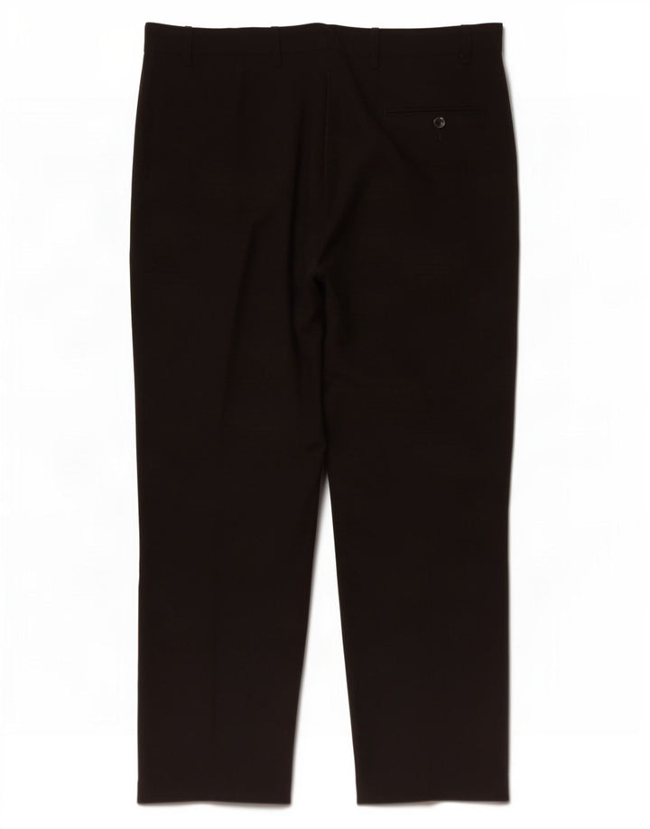 Marks & Spencer Pantaloni drepți pentru bărbați L38 L29 Poliester negru