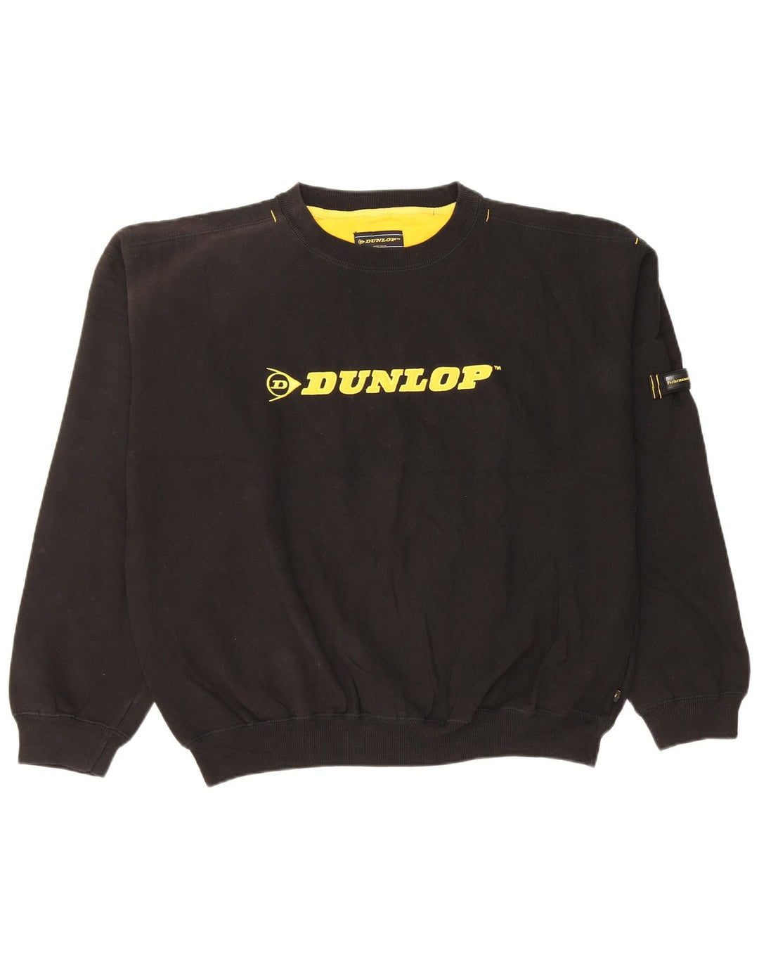 Hanorac grafic Dunlop Jumper XL bumbac negru