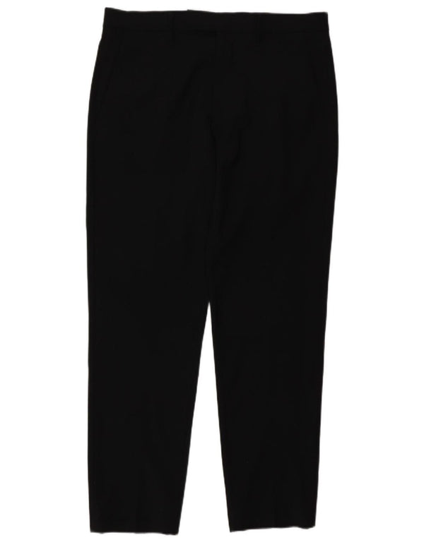Pantaloni de costum pentru bărbați Marks & Spencer Autograph Tailored Fit W32 L31 Negru
