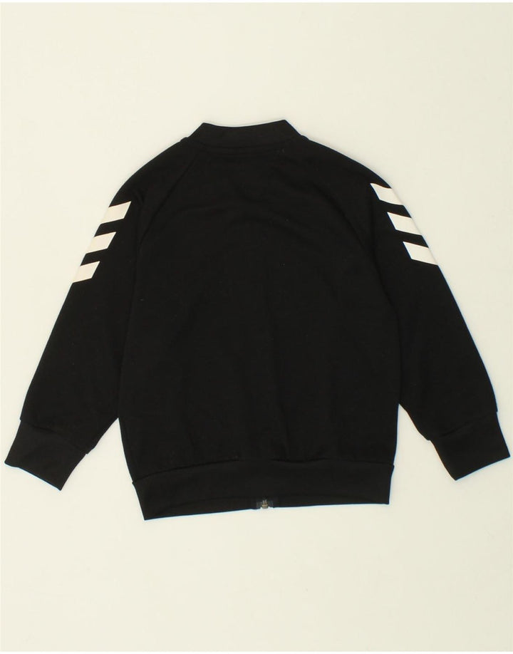 ADIDAS Girls Tracksuit Top Jacket 5-6 Years Black Polyester Vintage Adidas and Second-Hand Adidas from Messina Hembry 