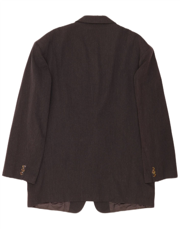 Blazer pentru bărbați Hugo Boss cu 3 nasturi EU 54 2XL Lână virgină gri