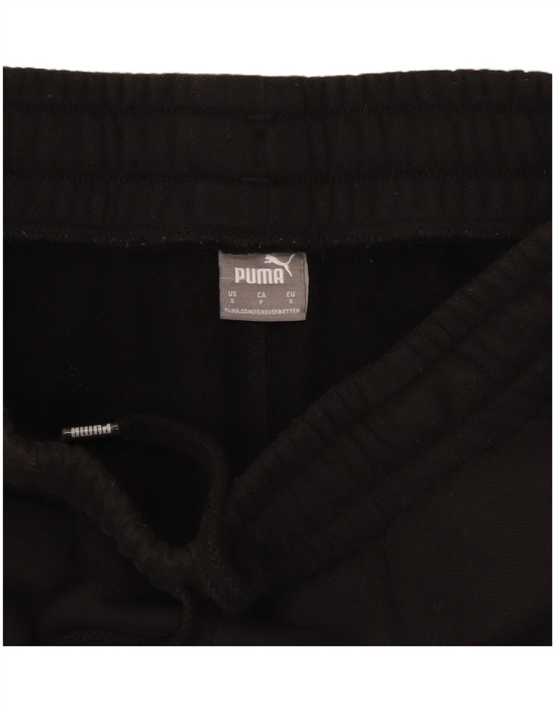 Pantaloni de trening Puma pentru bărbați Joggeri mici din bumbac negru