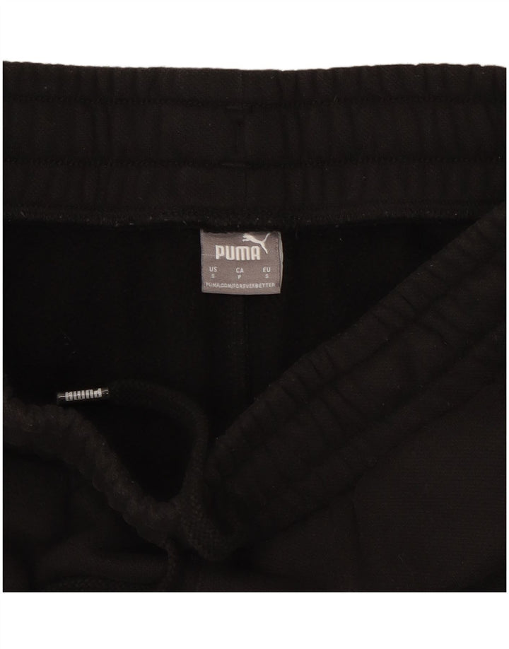Pantaloni de trening Puma pentru bărbați Joggeri mici din bumbac negru