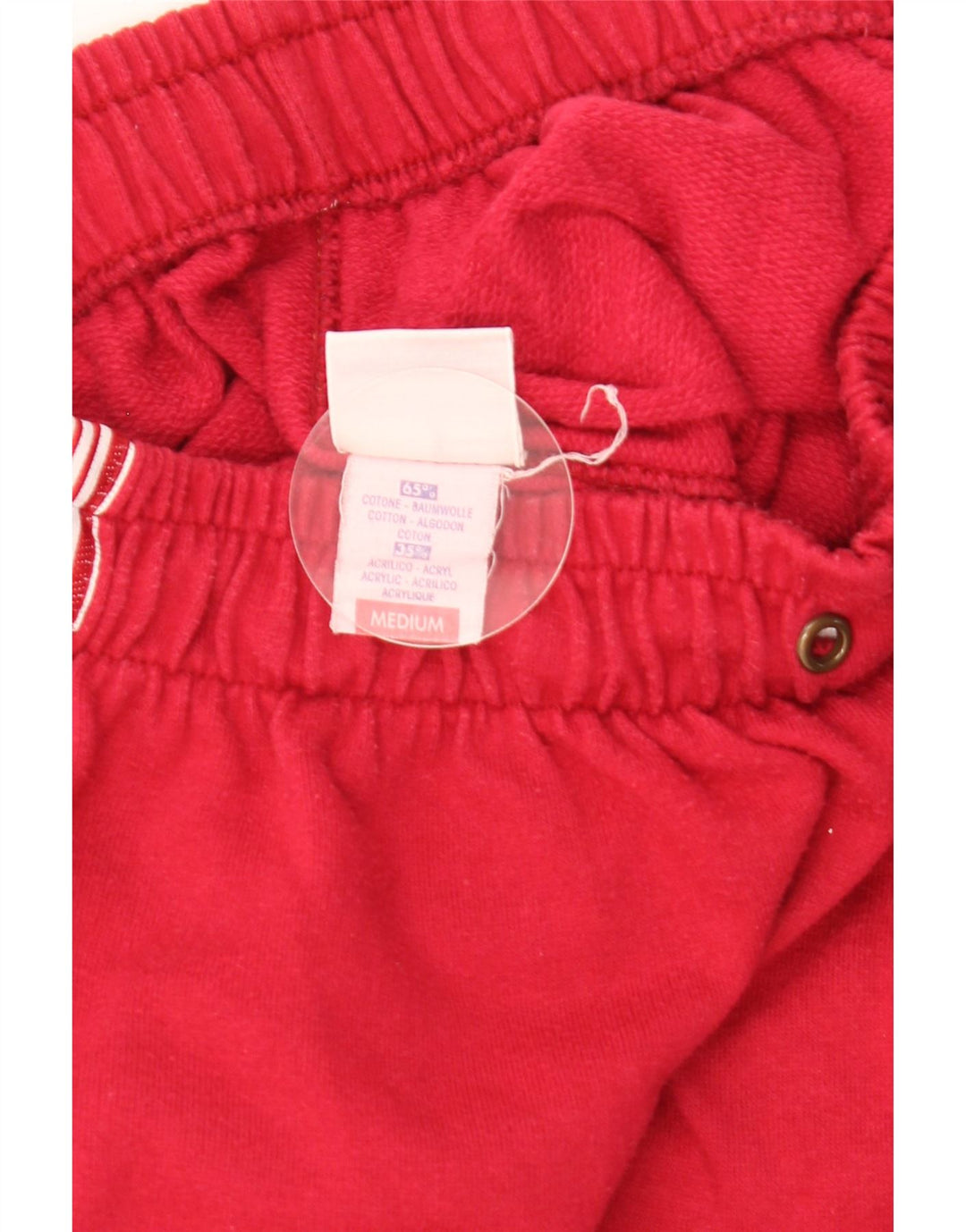 Pantaloni de trening cu grafic pentru femei Champion UK 12 Medium Red Colorblock