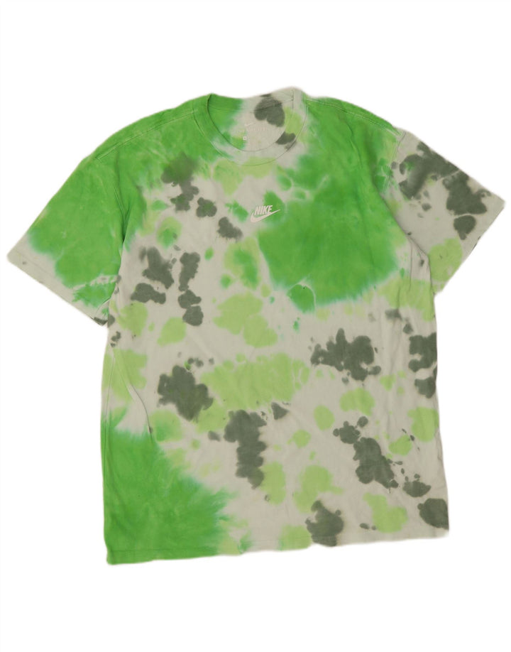 Tricou pentru bărbați Nike Top Mediu Verde Tie Dye Bumbac