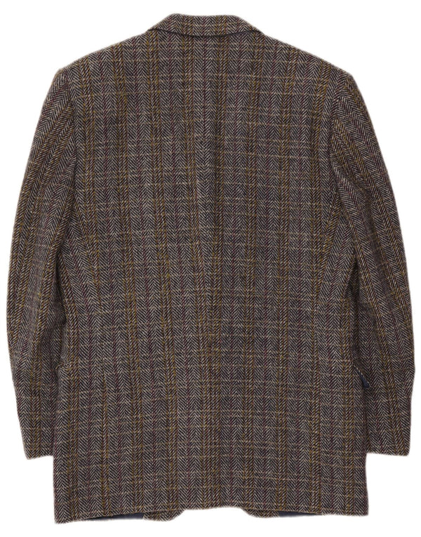 Jachetă vintage pentru bărbați, IT 50, lână mare, multicoloră, cu oase