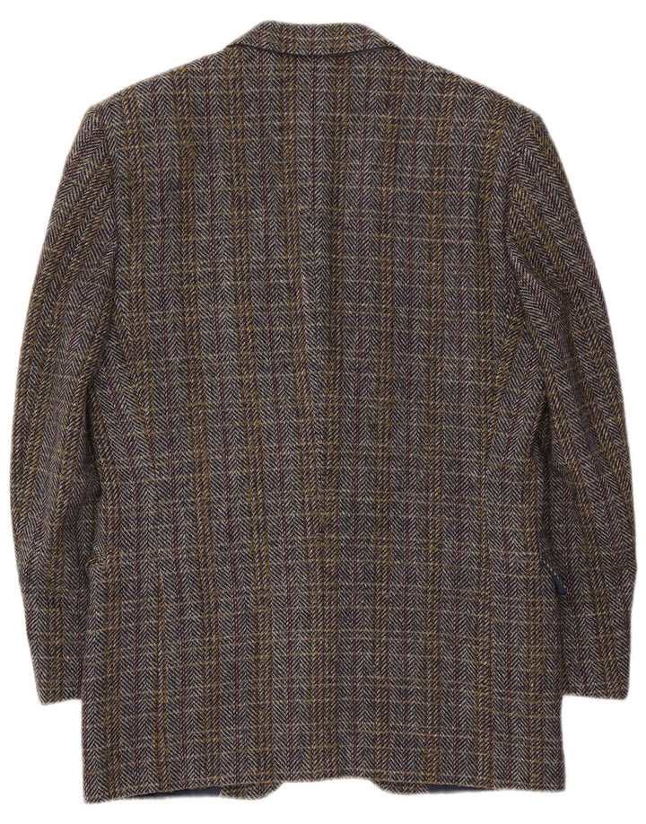 Jachetă vintage pentru bărbați, IT 50, lână mare, multicoloră, cu oase