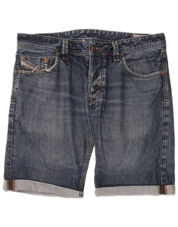 Pantaloni scurți din denim pentru bărbați Diesel W34, mare, albastru, bumbac