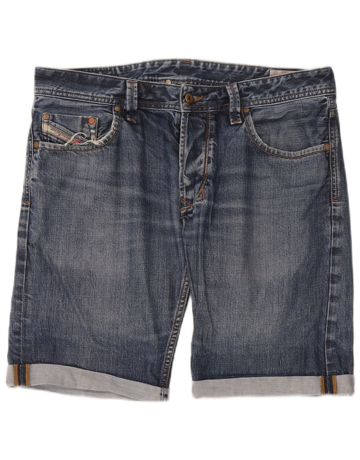 Pantaloni scurți din denim pentru bărbați Diesel W34, mare, albastru, bumbac