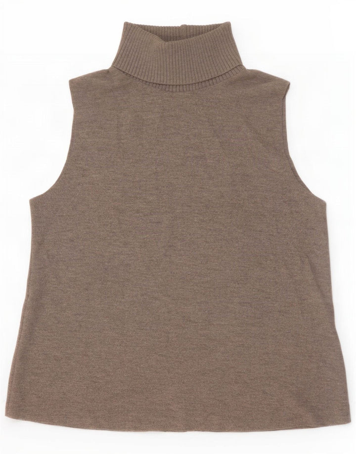 Vesta Zara Femei Tank Top UK 16 Large Gri