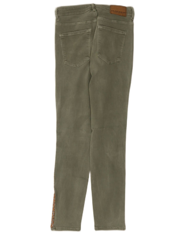 Blugi skinny dama Zara EU 40 Medium W30 L27 Bumbac verde