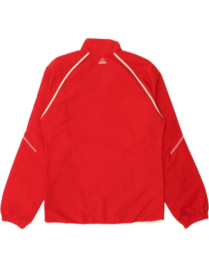 ADIDAS Boys Graphic Tracksuit Top Jacket 15-16 Years 2XL Red Polyester Vintage Adidas and Second-Hand Adidas from Messina Hembry 