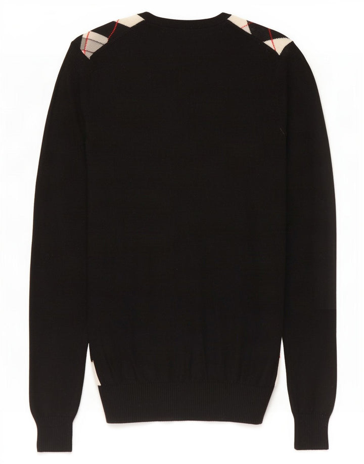 Pulover pentru femei Lacoste cu decolteu în V, mărime 40, mediu negru, argyle/diamond