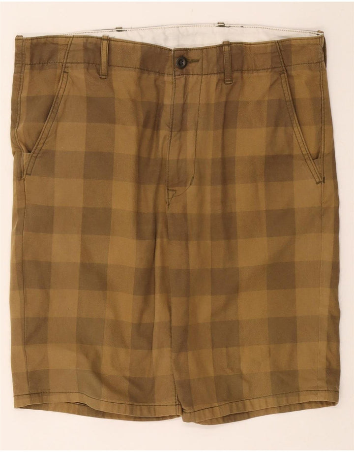 Pantaloni scurți chino pentru bărbați LEVI'S W33 Medium Khaki Gingham Bumbac