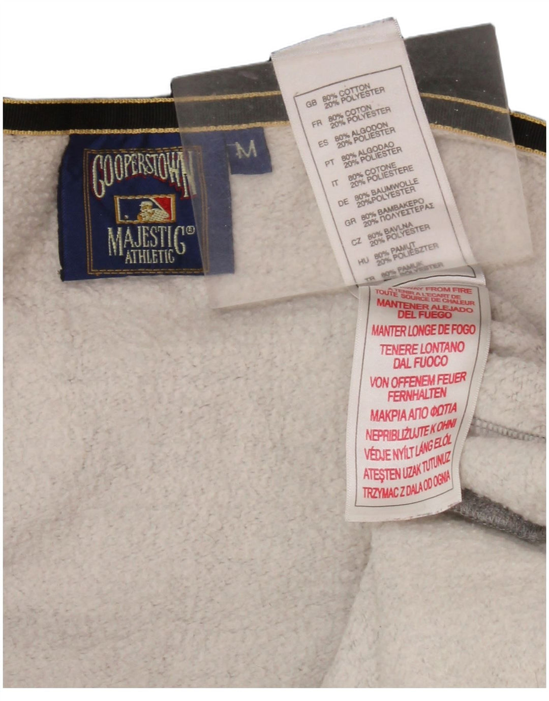 MAJESTIC Pulover cu capota cu fermoar pentru femei New York Yankees UK 14 Gri mediu