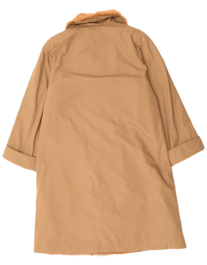 Pardesiu vintage pentru femei Sherpa UK 14 mare, bej, poliester