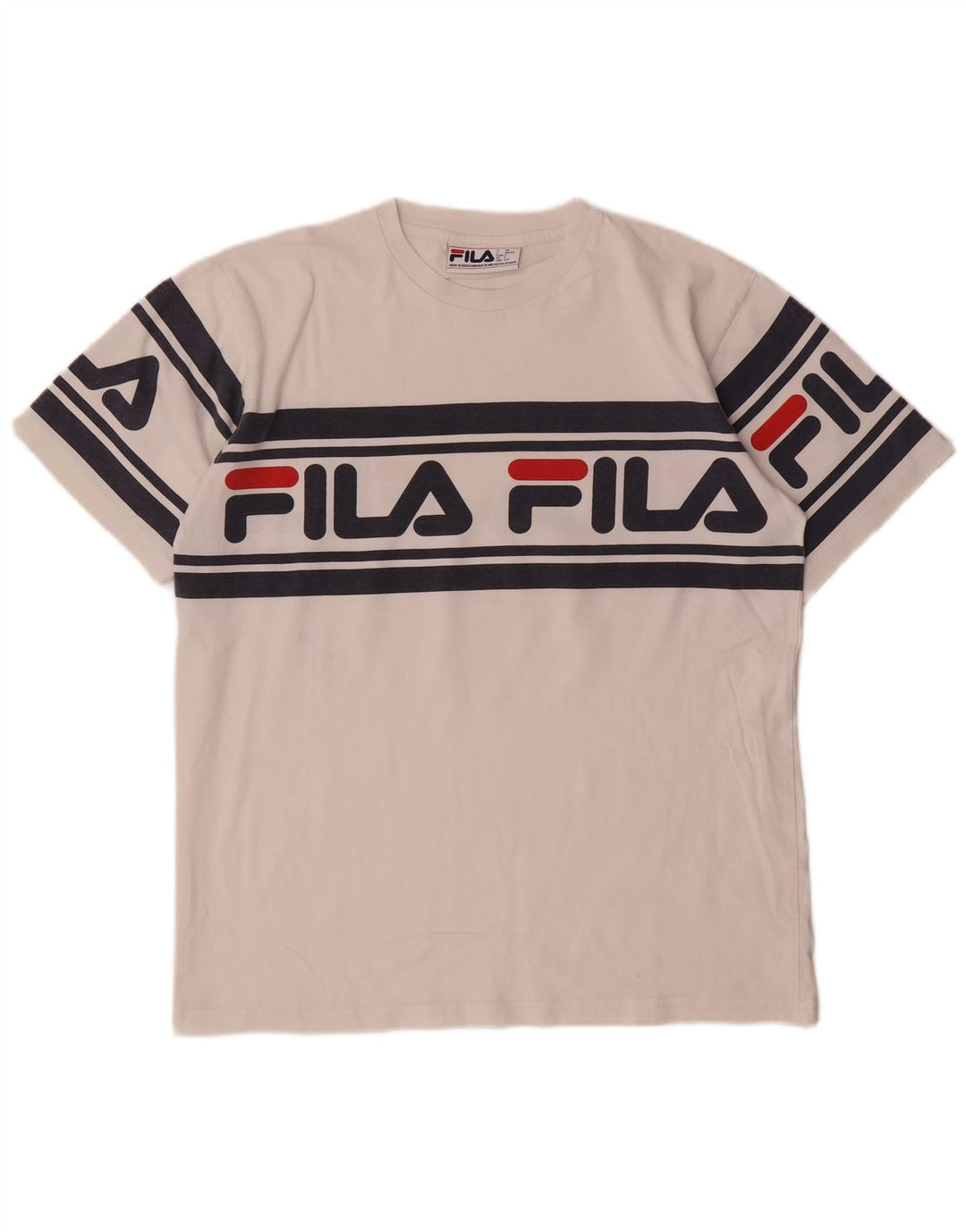 Tricou grafic pentru bărbați Fila Top Small White