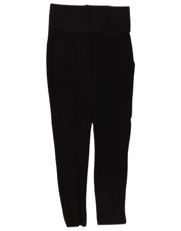 Leggings crop pentru femei Zara UK 12 Poliester mediu negru