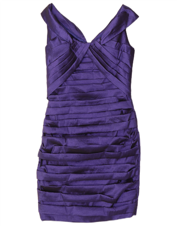 Rochie ALEXON pentru femei, fără mâneci, bodycon UK 14 Poliester violet mediu