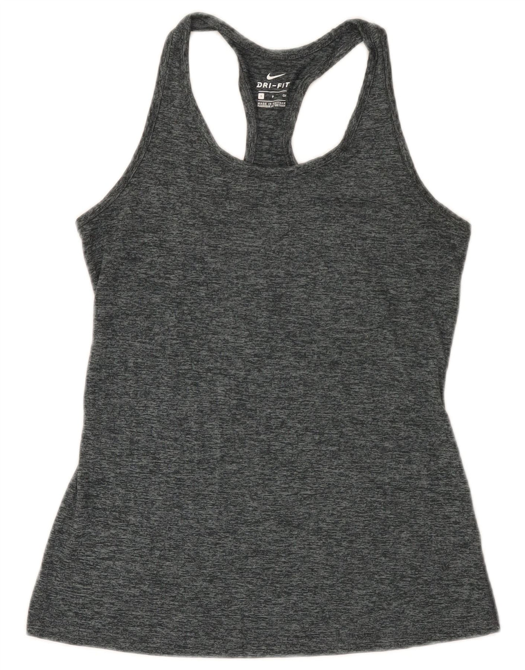 Top Vest Vest Dri Fit pentru femei Nike UK 8 Small Gri Flecked Poliester