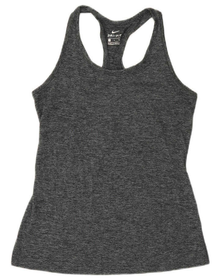 Top Vest Vest Dri Fit pentru femei Nike UK 8 Small Gri Flecked Poliester