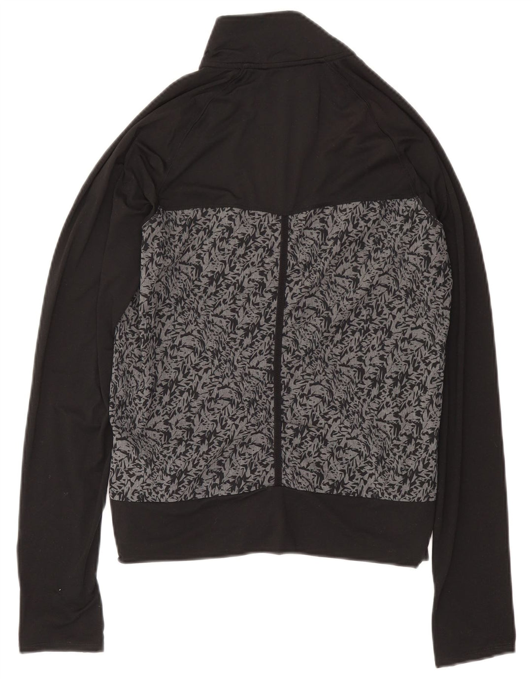 Jachetă de top pentru trening Adidas pentru femei cu model abstract, UK 10 Small Black