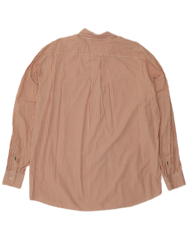 Cămașă pentru bărbați Tommy Hilfiger Mărimea 17 1/2 XL Orange Check