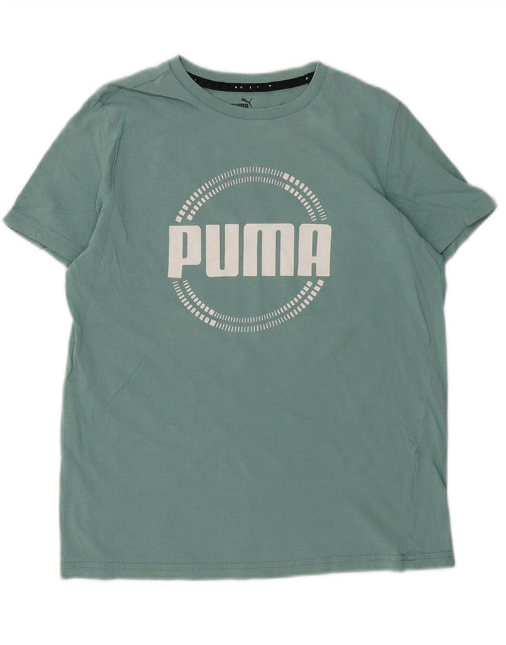 PUMA Boys Graphic T-Shirt Top 13-14 Years Green