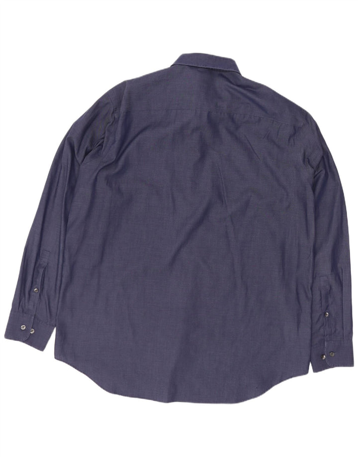 Cămașă Calvin Klein pentru bărbați, cu formă regulată, mărimea 16 1/2 mare, bleumarin