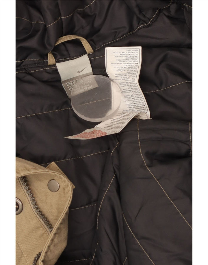 Palton cu glugă pentru bărbați Nike UK 38/40 bumbac mediu bej