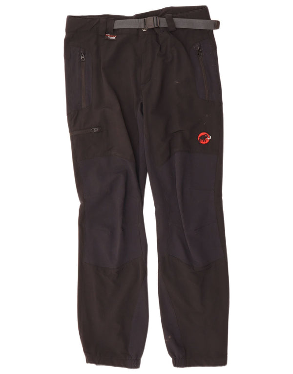 MAMMUT Pantaloni drepti cargo casual pentru femei W32 L30 negru colorblock
