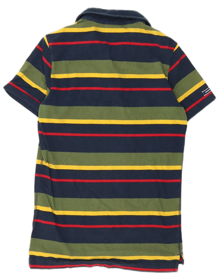 Tricou polo pentru bărbați Superdry, bumbac cu dungi multicolore