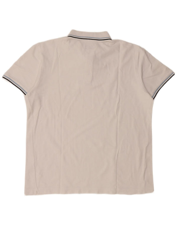 Lotto Mens Polo Shirt XL White Cotton