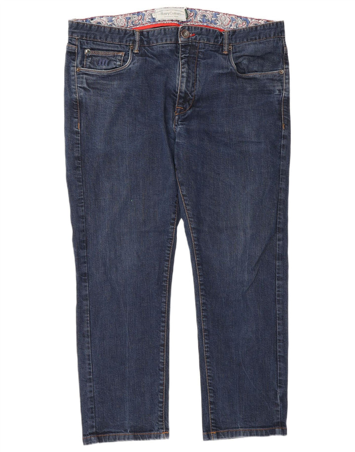 Henry Cottons Blugi Crop Slim W36 L26 Albastru