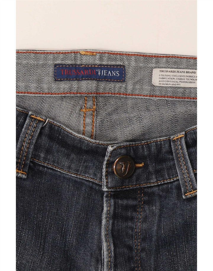 Trussardi blugi subțiri pentru femei W28 L30 albastru