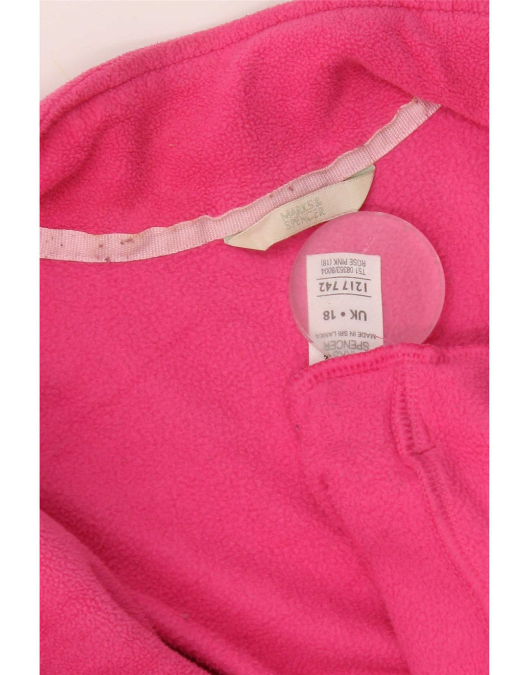 Jachetă fleece pentru femei Marks & Spencer UK 18 XL roz poliester