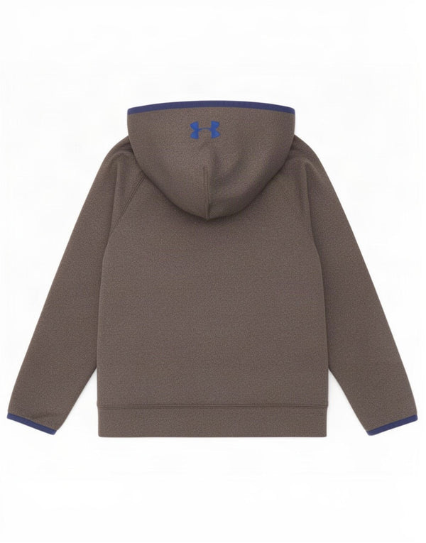Pulover pentru băieți Cold Gear Graphic Hoodie Under Armour 7-8 ani mic gri
