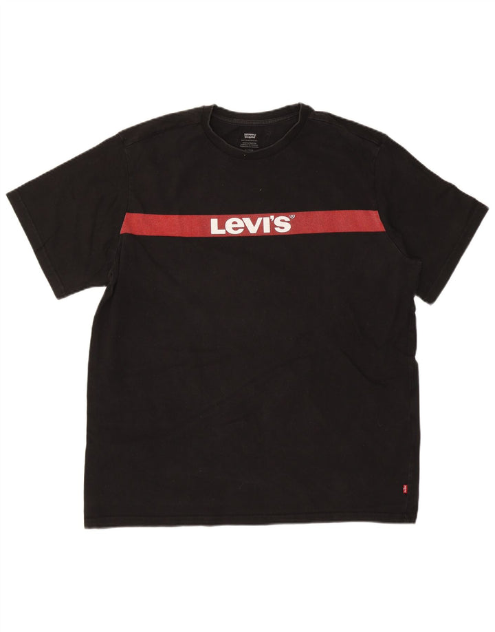 Tricou grafic pentru bărbați Levi's Top XL bumbac negru
