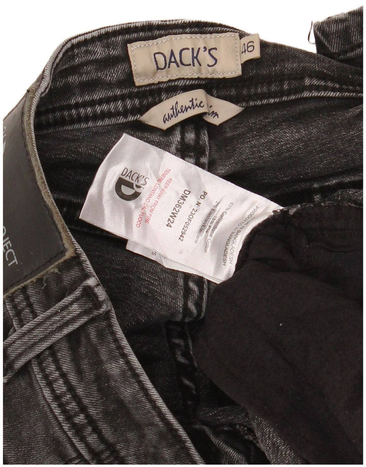 DACK'S Blugi subțiri pentru bărbați IT 46 Small W32 L32 Bumbac negru