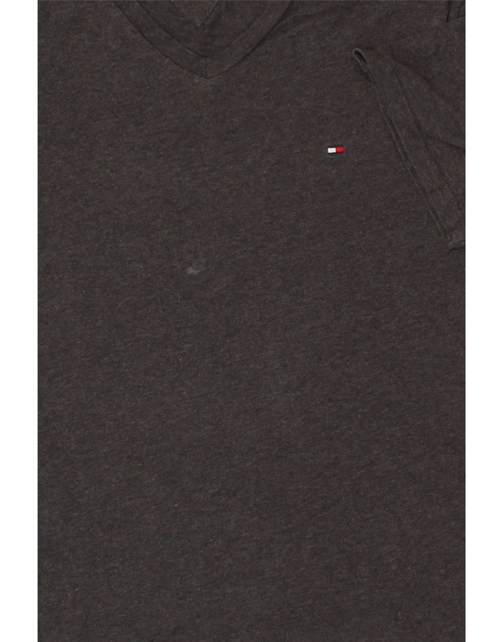 TOMMY HILFIGER Mens T-Shirt Top Medium Grey Vintage Tommy Hilfiger and Second-Hand Tommy Hilfiger from Messina Hembry 