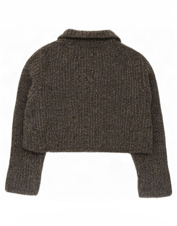 Pulover Crop Cardigan Marlboro Classics pentru femei UK 14 Medium Gri Flecked